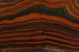 Polished Tiger Iron Stromatolite Slab - Billion Years #161900-1